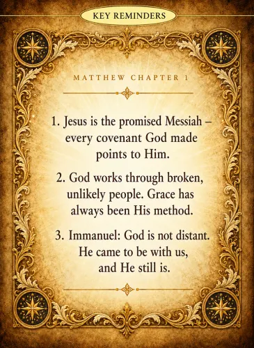 Matthew Chapter 1 - Bible Study & Devotional