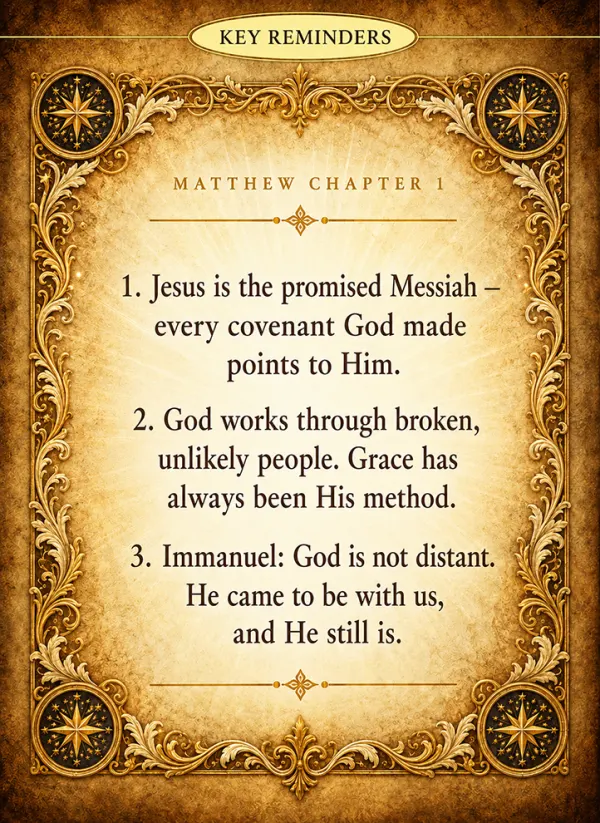 Matthew Chapter 1 - Bible Study & Devotional