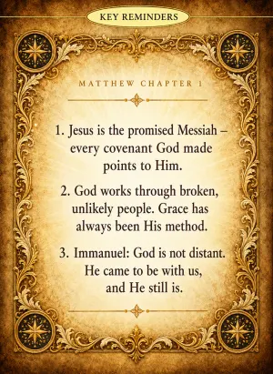 Matthew Chapter 1 - Bible Study & Devotional
