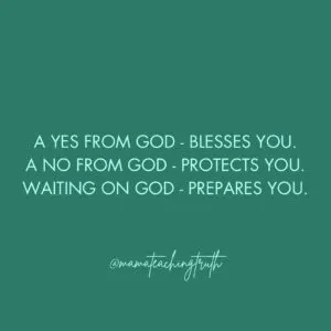 A Yes from God...