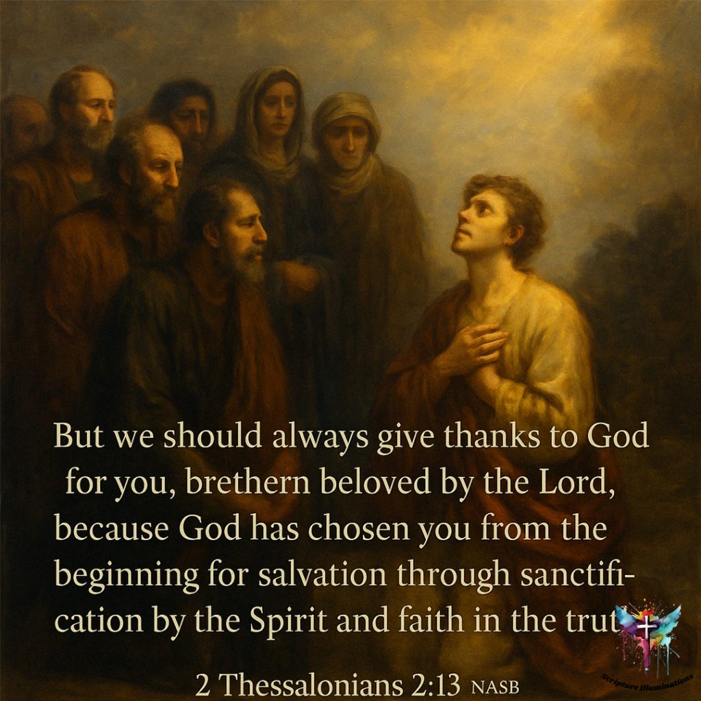2 Thessalonians 2:13 