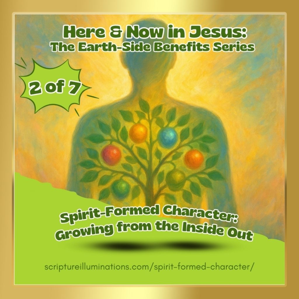 Blog Post 30 Here & Now in Jesus: The Earth-Side Benefits Series – Part 2: Spirit-Formed Character: Growing from the Inside Out
