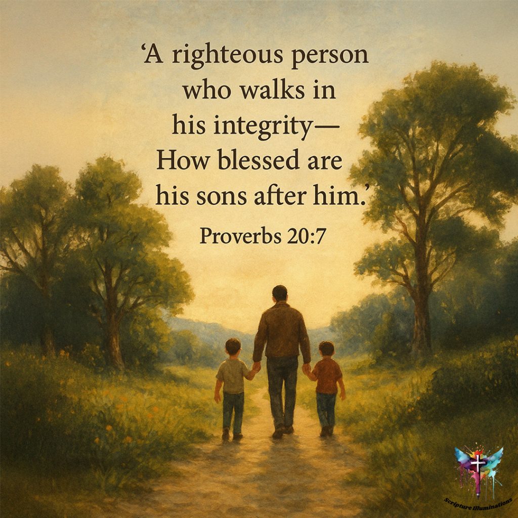 Proverbs 20:7