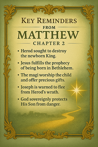 Matthew Chapter 2 Key Reminders 500